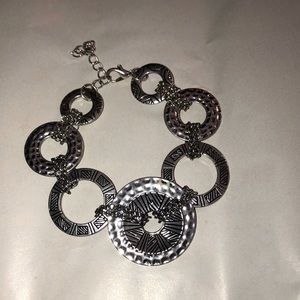 3 for $10 silver plated circular pattern bracelet